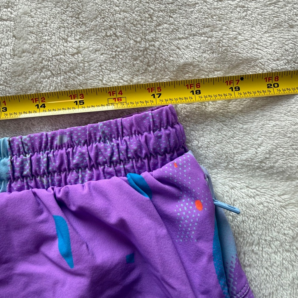 Fabletics x Graffitipop Womens XXL/1X Purple Paint Splatter Running Shorts 3in - Picture 5 of 9